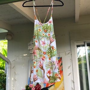 Roxy Plumeria flower mini beach dress